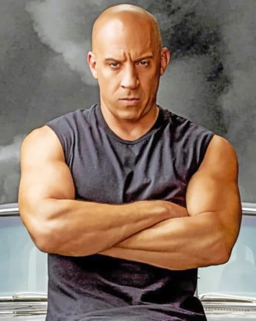 Vin Diesel paint by numbers