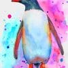 Watercolor Penguin paint by numbers