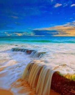 Waterfall Beach Australia paint by numbers