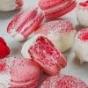 White Chocolate Raspberry Macarons painnt by numbers