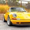 Yellow porsche 911 classic paint by numbers