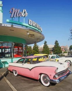 Aesthetic Retro Cars paint by numbers