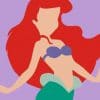 Ariel Minimalist Art paint by numbers