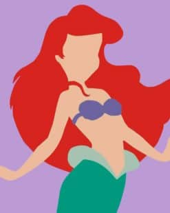 Ariel Minimalist Art paint by numbers