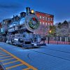 Beautiful Locomotive Train paint by number