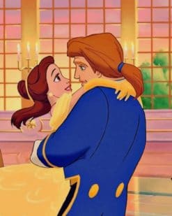 Beauty And The Beast Dancing paint by numbers