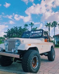 Blue Jeep Vsco paint by numbers