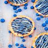 Blueberry Tartlets With White Chocolate paint by numbers