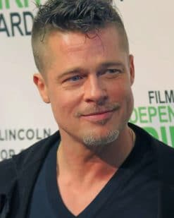 Brad Pitt Actor paint by numbers