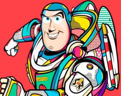 Buzz Lightyear Pop Art paint by numbers