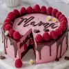 Cake With Raspberry paint by numbers