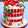 Christmas Cake paint by numbers