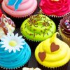 Colorful Cupcakes paint by number