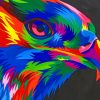 Colorful Pop Art Eagle paint by numbers