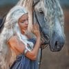 Daenerys Targaryen With Horse paint by numbers