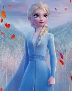 Elsa Frozen paint by numbers