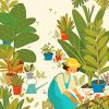 Garden Illustrations paint by numbers