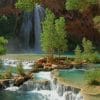 Havasu Falls Grand Canyon paint by numbers