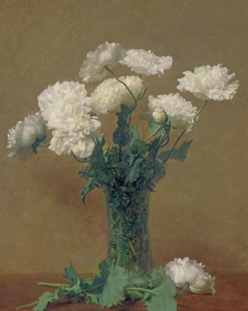 Henri Fantin Latour Peonies paint by number