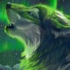 Howling Wolf Art paint by number