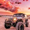 Jeep Wrangler Sunset paint by numbers