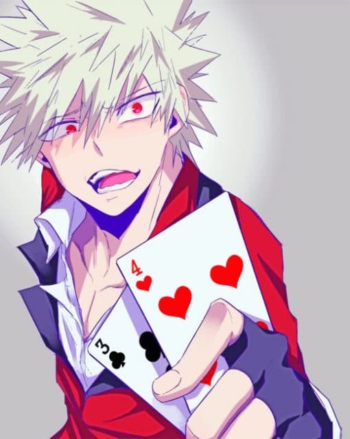 Katsuki Bakugo Anime paint b y numbers