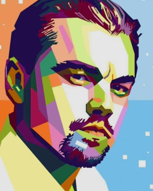 Leonardo Dicaprio Pop Art paint by numbers