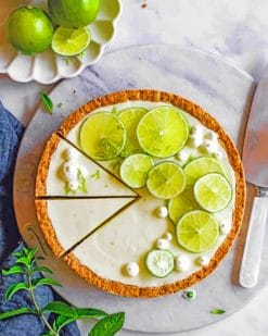 Lime Yogurt Tart paint by numbers