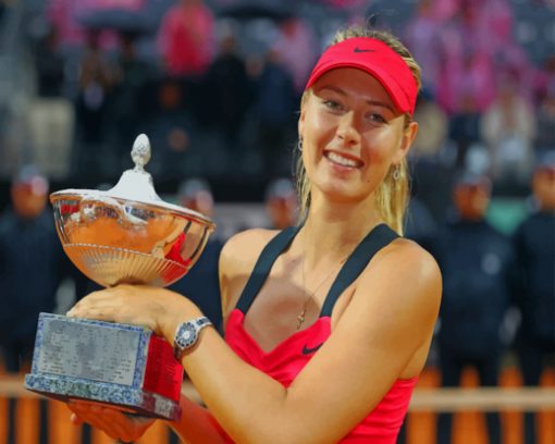 Maria Sharapova paint by number