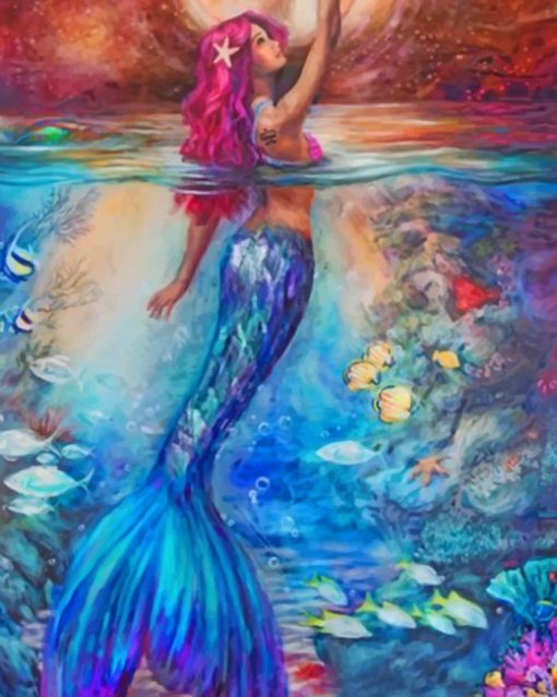 Mermaid Diamond paint by numbers