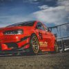 Mitsubishi Lancer Evolution paint by number