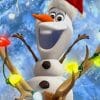 Olaf And Sven Christmas paint by numbers