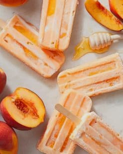 Peaches And Cream Smoothie Popsicles paint by numbers