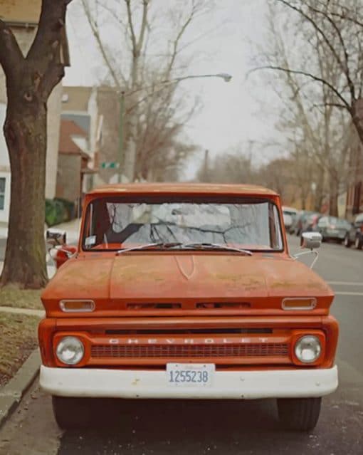 Pickup Truck Aesthetic paaint by numbers