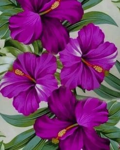 Purple Flowers paint by numbers