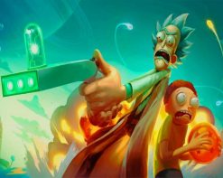 Rick And Morty Dragon Ball paint by number