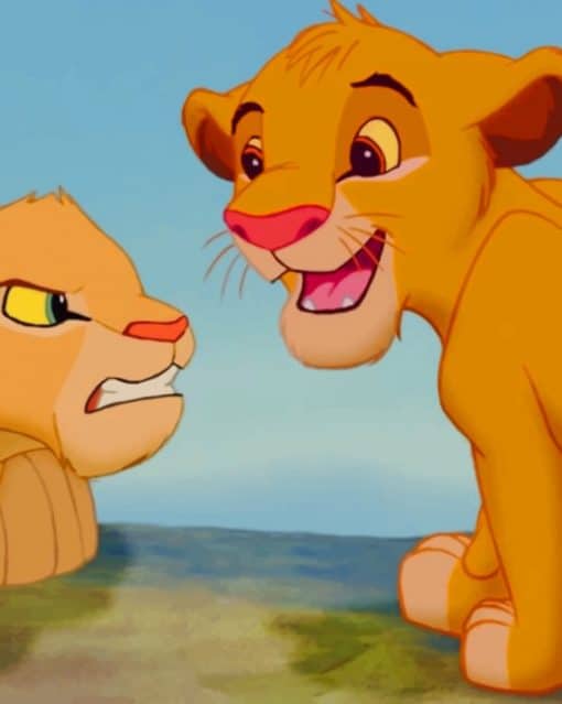 Simba And Nala paint by numbers