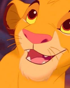 Simba Lion King paint by numbers