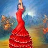 Spanish Flamenco Dancer paint by numbers