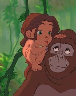 tarzan and kala paint by numbers