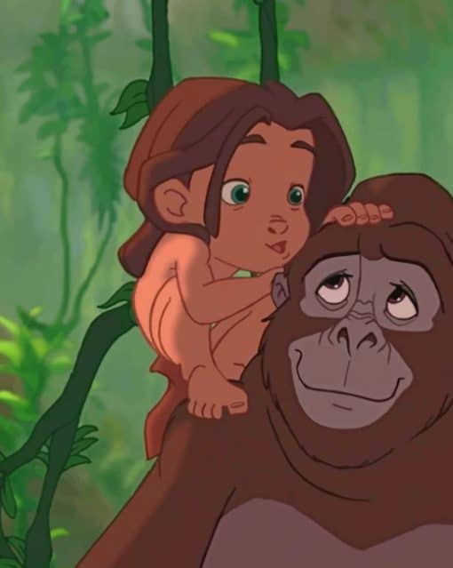 tarzan and kala paint by numbers