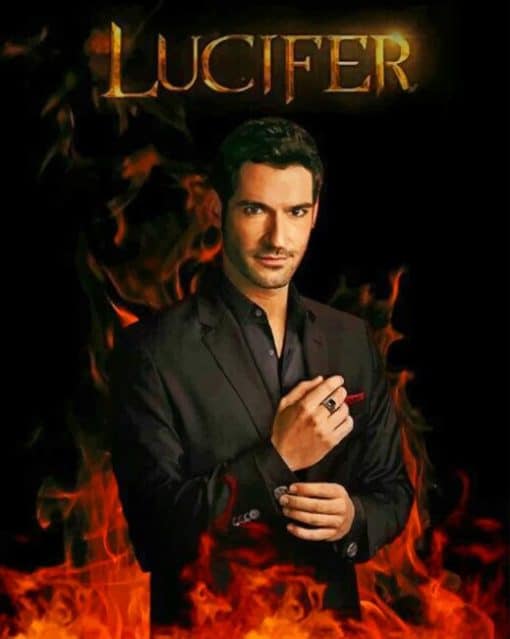 Tom Ellis Lucifer paint by numbers