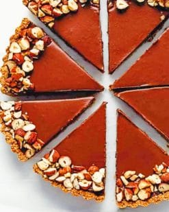 Vegan Chocolate Tart paint by numbers