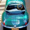 Vintage Green Jaguar paint by numbers