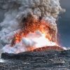 Volcano In The Middle Of The Ocean paint by number