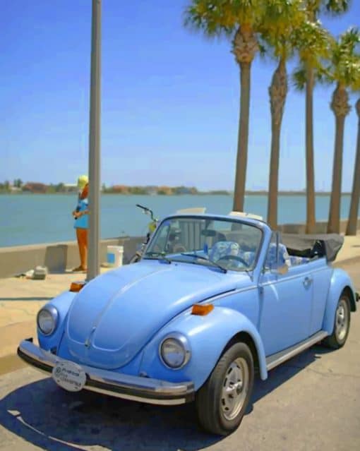 Volkswagen Beetle paint by numbers