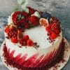 Whipped Cream Cake With Fruit paint by numbers