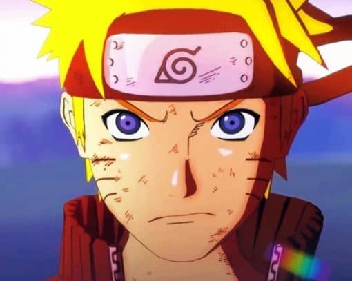 Angry Naruto paint by numbers