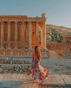 Baalbek Roman Ruins paint by numbers