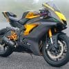 Black And Yellow Motorcycle paint by numbers